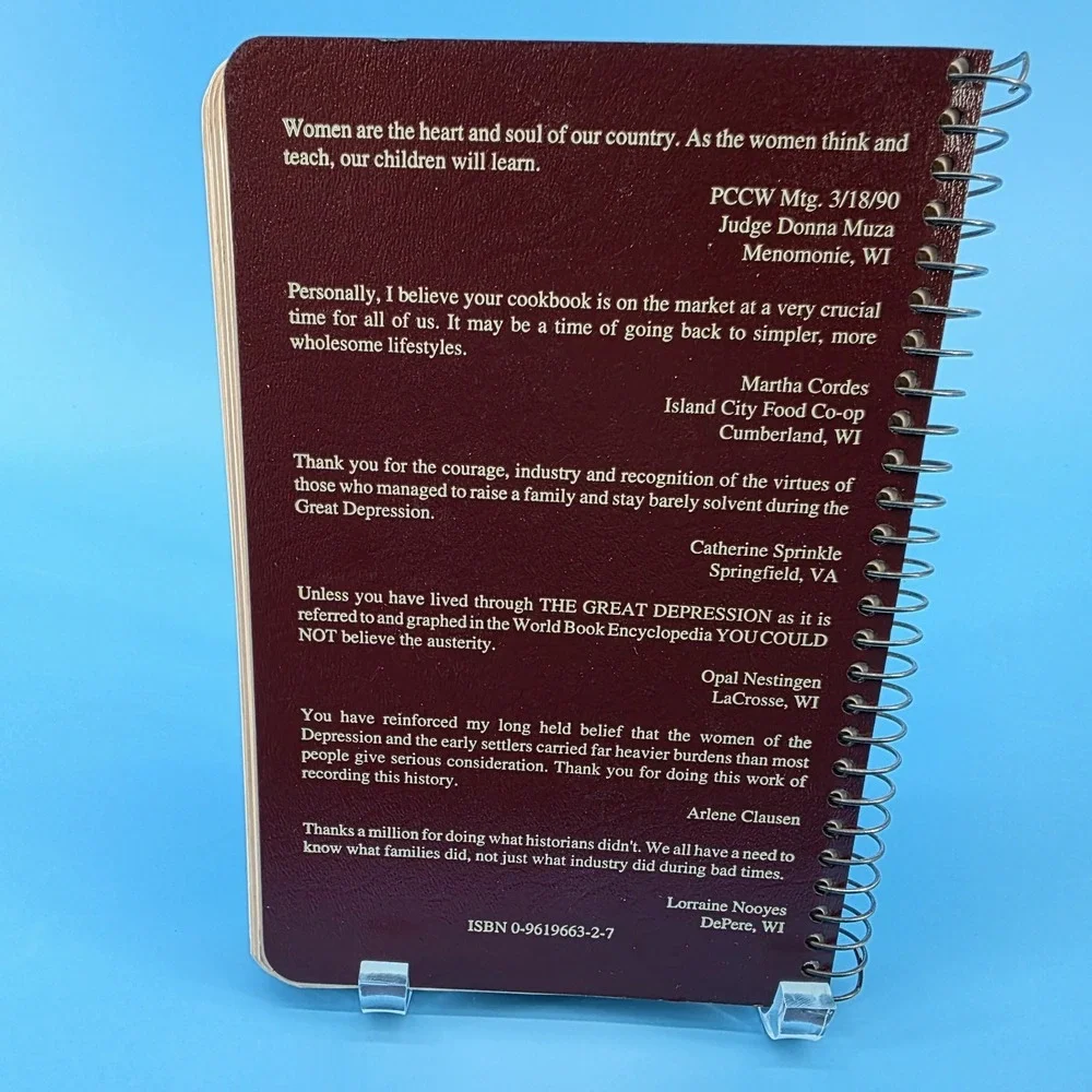 Stories and Recipes of‎ the Great Depression First Edition 1993 Vol. II Cookbook